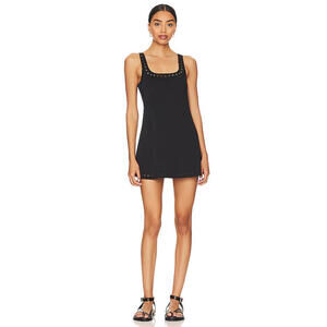 Gigi C Avery Dress Black Stud Trim Mini Dress Revolve Size Medium